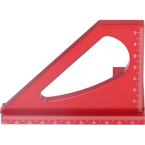 Winkelmesser mit 45-90 Grad aus Aluminiumlegierung, multifunktionaler Schneidwinkelmesser für die Holzbearbeitung (1/5)