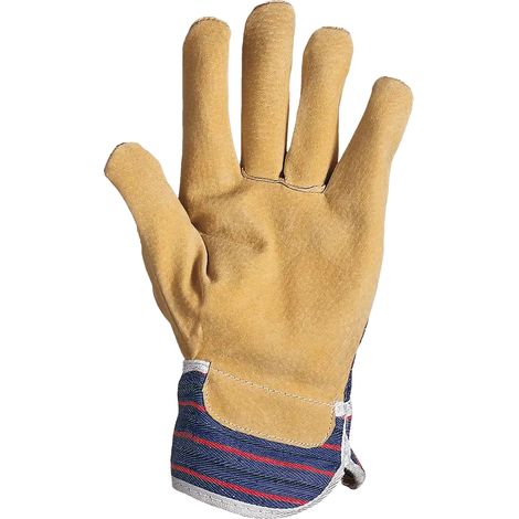 SIR SAFETY SYSTEM SAMUI Gants de protection mécanique en cuir jaune Taille 10 Lot de 12 paires