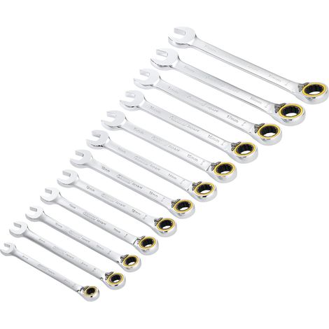 Draper Expert 03913 HI-TORQ® 12-Piece Metric Reversible Ratchet Combination Spanner Set