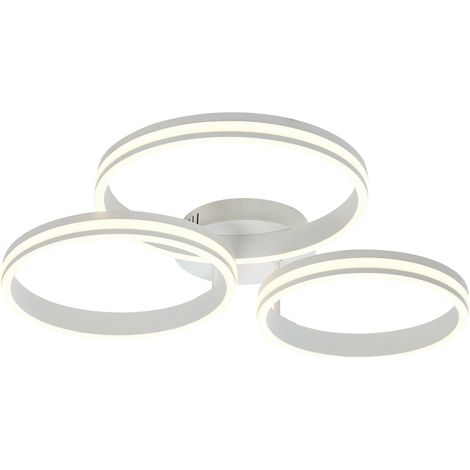 Deckenleuchte weiß inkl. LED 3-Stufen-Dimmbar 3-flammig - Navara