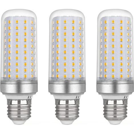 Ampoule Led E27 Maïs 20w, AC220V, 2200LM Blanc Chaud 3000K, Non Dimmable, 200W Ampoule Halogène Équivalent, Ampoule Maïs Led pour Lustres, Plafonniers, Lampes de Table et Lampadaires, Lot de 3 (1/4)
