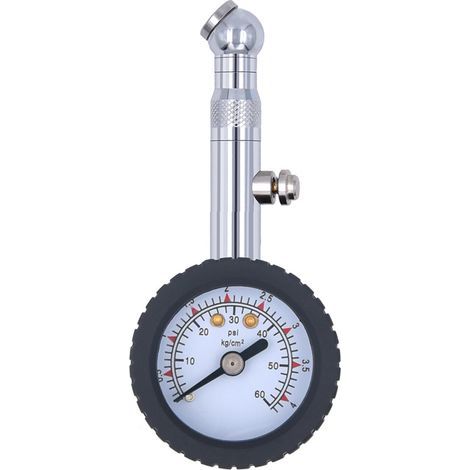 Manometre Pression Pneu, Jauge de Pression de Pneu Numérique Haute Précis 60 PSI, Portable Jauge de Pression, pour Voiture Camion SUV Moto Vélo (1/5)