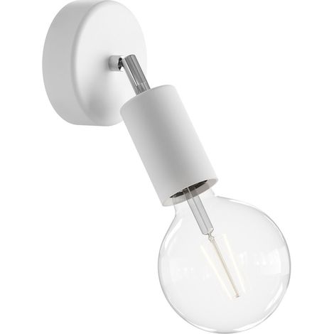 Lampada da parete con snodo orientabile, rosone e portalampada IP65 waterproof - Fermaluce EIVA ELEGANT