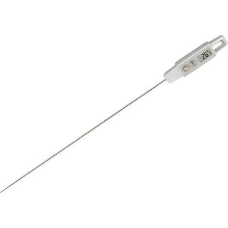 Thermomètre à sonde de pénétration numérique – Plage de mesure -40 à +250 °C – Précision ±0,5 °C – Étanche IP67 – Fonction Hold, Max., Min. – Tfa Dostmann