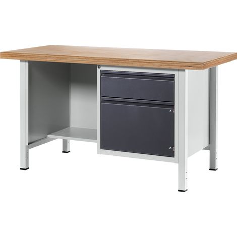 RAU, Établi, sur piétement série 8500, 1 tiroir, 1 porte, 1