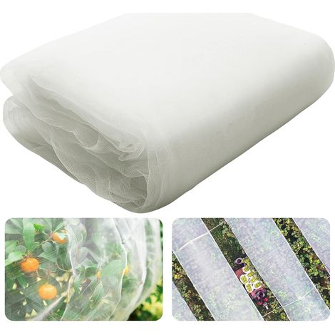 Maille de filet de barrière d'insecte d'oiseau-2.56M couverture de plante de filet d'insecte de jardin pour protéger la fleur de Fruits de plante contre l'alimentation d'oiseau d'insecte (1/5)