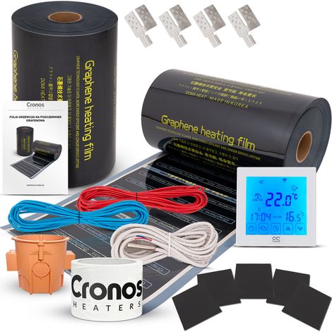 Cronos GRAPHENE 220W/m2 IR-Heizfolienset - 2m2