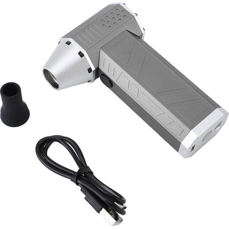 Soffiatore Elettrico Senza Fili, Motore Brushless 120000 RPM, Design Compatto in Lega di Alluminio – Potente Ventilatore Turbo Portatile per Pulizia Auto e Fai-da-te (1/5)