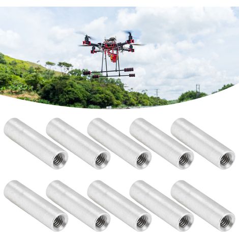 Dix piliers de support filetés en alliage d'aluminium M40,7 mm, 3501-0006-0220, de 22 mm de longueur. (1/5)