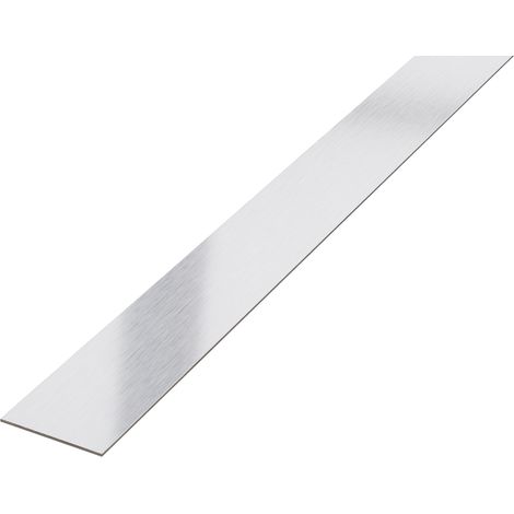 Dekorative Wandleiste aus Edelstahl 20 mm x 2700 mm - Silber Satiniert