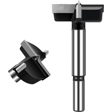 1pc Mèches Bois Forstner, 48mm Fraise Bois foret bois Carbure, Foret de scie-cloche Pour Faconner Trou Travail du Bois, L'installation de Portes Sphériques Bois, Tiroirs, Plastique (1/5)