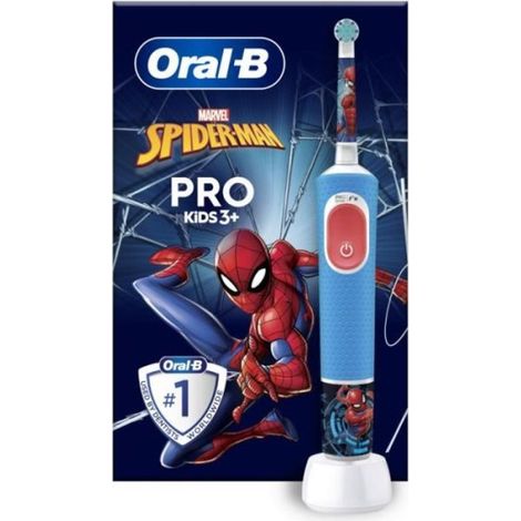 Brosse a Dent Electrique Oral-B Pro Kids 1 Manche Marvel Spider-Man, 1 Brossette, 3 Ans et Plus (1/4)