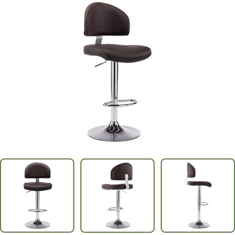 Confort d'assise - Tabouret de bar Marron Similicuir (1/5)
