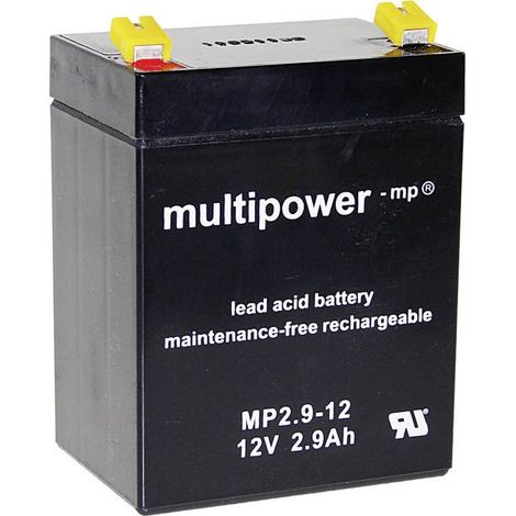 multipower MP2,9-12 Batteria VRLA 12 V 2,9 Ah