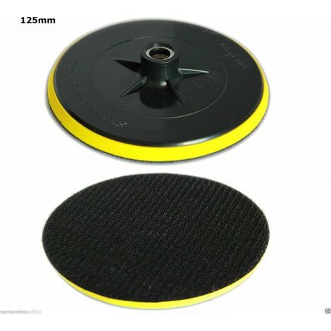 PLATORELLO ø 125MM A STRAPPO ADATTATORE DISCO LEVIGATRICE ORBITALE