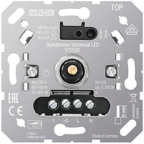 Jung Variateur rotatif Universel LED, UP 1731 DD