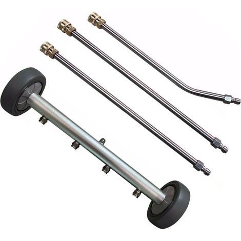 Zoternen 16 Zoll Hochdruckreiniger-Lagerreiniger, Sprühgerät mit 4 Düsen, Autofilter 4000 PSI, 2 Stück gerade Bänder und 1 Stück abgewinkelt (1/5)