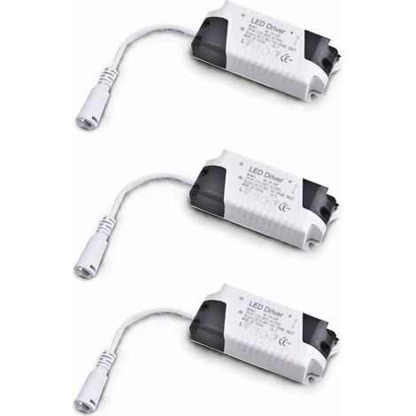 Pack x3 Transformateur Driver 18W-24W DC, entrée multi-tension 85-265V Ac 50/60Hz, sortie 36-72 Vdc 240-260 mA. Valable pour remplacer les downlights et autres équipements LED (1/4)