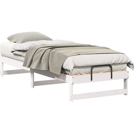 Maison Exclusive - Struttura del letto Bianco 80 x 200 cm Pino massello (1/5)
