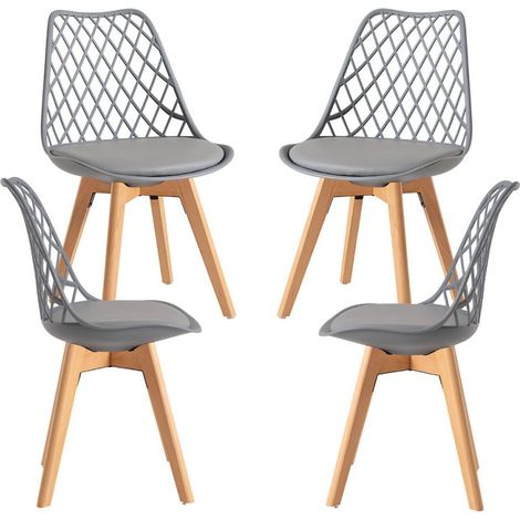 Packs Sillas Comedor - Pack 4 Sillas Mima - Gris claro