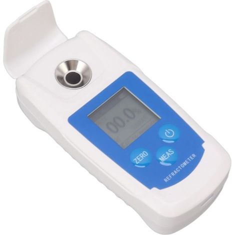 Refractómetro Digital, 0 a 55% Alta Precisión Medidor de Azúcar con Pantalla Retroiluminada HD, Compensación Automática de Temperatura, para Bebidas Azucaradas (1/5)