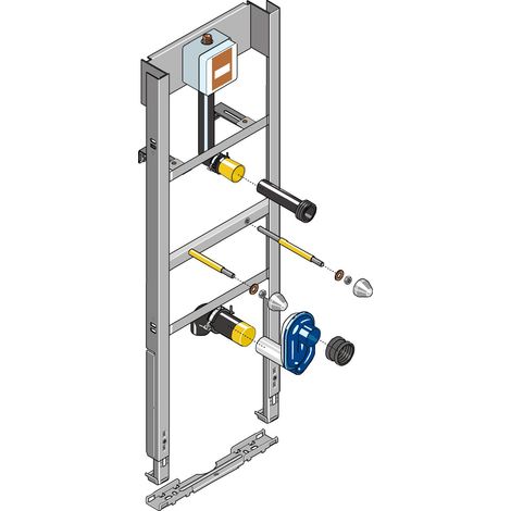 Élément de montage Huter pour urinoir Caprino 4106.1, kit d'encastrement SanTec MULTI 2