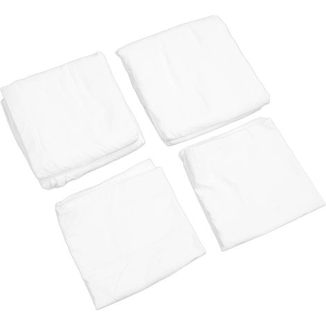 Bettwäsche-Sets, schlicht, weich und komfortabel, aus hochwertigen Kunstfasern, für Business, Hotel und Zuhause, weiß, US-Kingsize. (1/5)