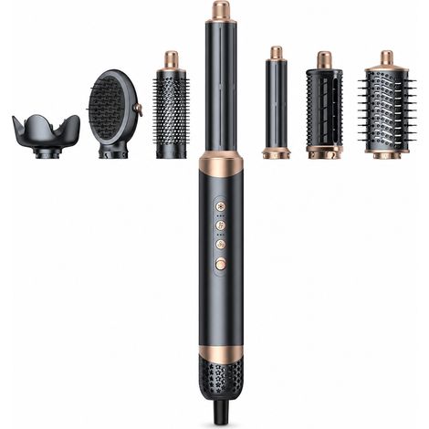 Brosse coiffante à air chaud ionique 8-en-1, lissante, 240 V UK (1/5)