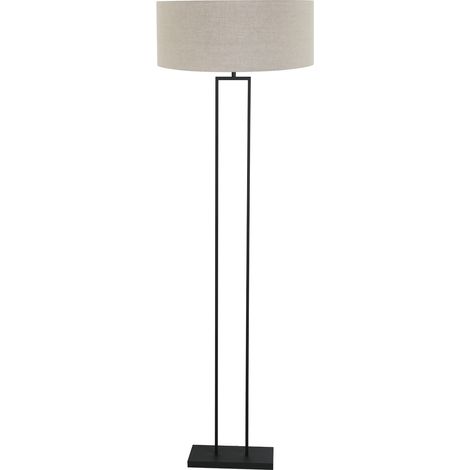 Steinhauer - stehlampe - Stang - schwarz - leinen metall - Ø 50cm