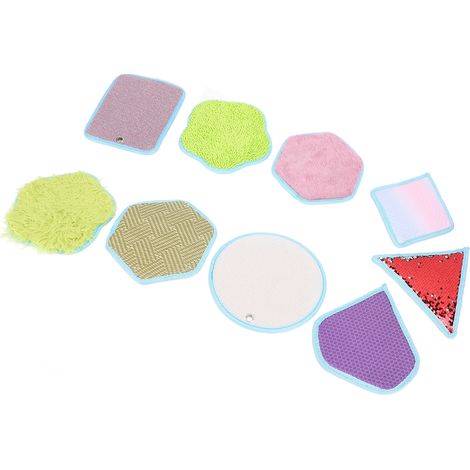 Tapis sensoriel miniature de 9 pièces, jouet tactile éducatif, jeu d'activités texturé, assortiment de dalles sensorielles pour l'autisme et le TDAH (1/5)