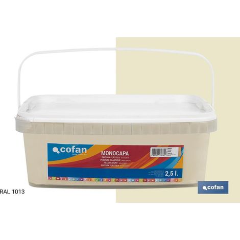 Peinture plastique monocouche ivoire (2,5 Lt) (1/4)