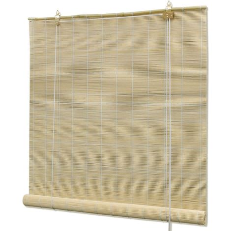 Vidaxl – Store enrouleur bambou naturel 150x220 cm – Système d'attache facile – Filtre lumière – Pour décoration intérieure (1/5)