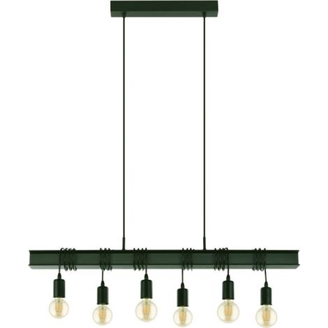 Suspension 6 lumières Townshend 6 noir - 43712 (1/5)