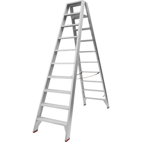 PROVOST - Escabeau double accès en aluminium - 10 marches