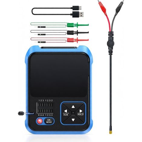 Oscilloscopio digitale portatile DSO-TC3, generatore di segnale DDS multifunzione con display TFT a colori retroilluminato a LED, strumento di debug per la misurazione. (1/5)