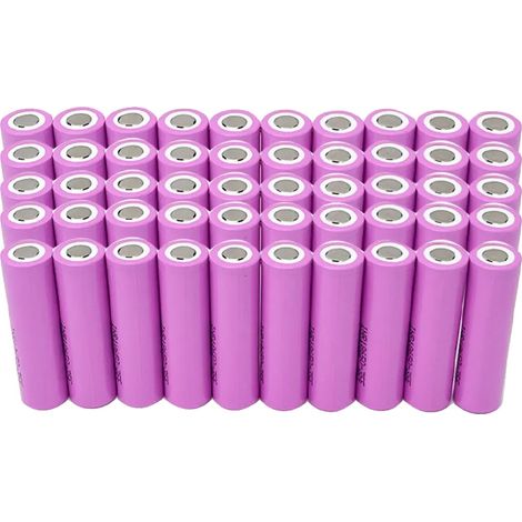 Lithium-Ionen-Batterie, 3500mAh Kapazität, 20A Entladeleistung, 50 Stück Batterie (1/2)