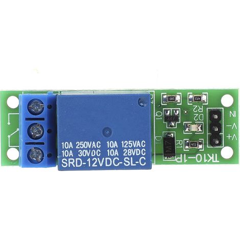 1-Kanal-Hochtrigger-Relaismodul, 10er-Packung, 12 V DC, Arduino-kompatibel