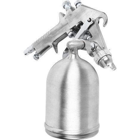 Pistolet à peinture pneumatique en alliage d'aluminium, facile à utiliser et à haute atomisation, pour voiture et meubles. Idéal pour la peinture automobile et le mobilier. (1/5)