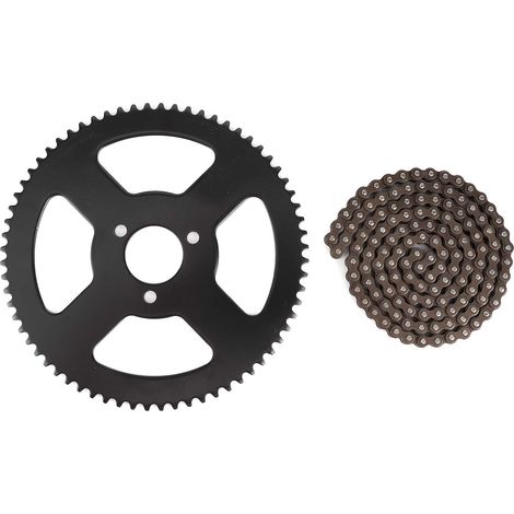 Rear Tooth Drive Sprocket Cog 25H Chain 144 Links 2-Stroke Sprocket Shaft for Electric Mini Moto Pocket Bike ATV Quad Accessory Master Link Kits for 47cc 49cc (1/5)