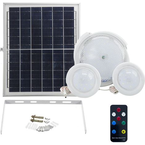 Lámpara con Focos empotrables LUZ SOLAR LED recarga solar protección IP65