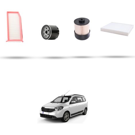 Kit tagliando 4 filtri compatibile con Dacia Lodgy 1.5 Dci 66kw dal 2012 (1/5)