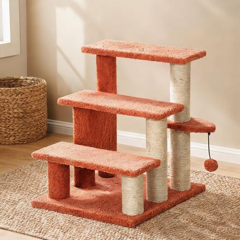 Rampe pour animaux en panneau de particules Jute 45 x 40 x 48 cm (1/5)