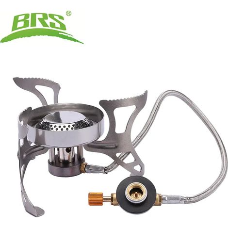Réchaud à gaz d'extérieur BRS pour le camping, pliable et portable, 3240 W. (1/4)
