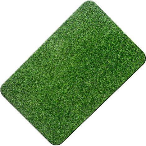 Tapis De Seuil En Gazon Artificiel - 60 X 40 X 2 Cm - Pour Extérieur Intérieur Jardin Balcon Entrée - 1 Pièce (1/5)