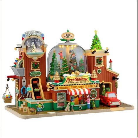 Arbre de Noël animé Lemax avec LED, sons et mouvement 34,2 × 18,8 × H23,3 cm (1/4)