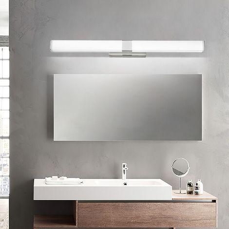 VURAHOME - Lumière de Miroir,Lumière LED Dimmable Lampe Maquillage pour Miroir Cosmétique Salle de Bain,60cm Rechargeable par  6000K 15 Niveaux de Luminosité éclairage pour Coiffeuse. B (1/2)