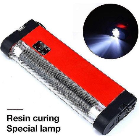 Lampe UV spéciale professionnelle pour le durcissement de résine, colle à résine, durcissement du verre, outil de réparation des fissures de pare-brise de voiture par ultraviolets (1/5)