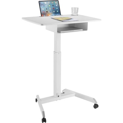 Mac-lean Escritorio Moderno Blanco Ajustable 80x56 cm