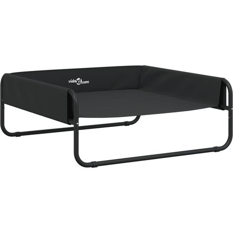 Cama elevada para perros tela oxford y acero gris antracita vidaXL