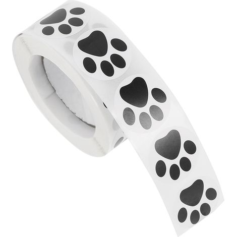 Autocollants empreintes de pattes de chien pour la (1/5)